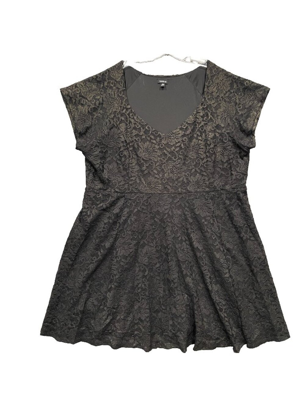 Torrid Lace Dress Womens Size 5X Black Romantic Date LBD Event Dressy Formal